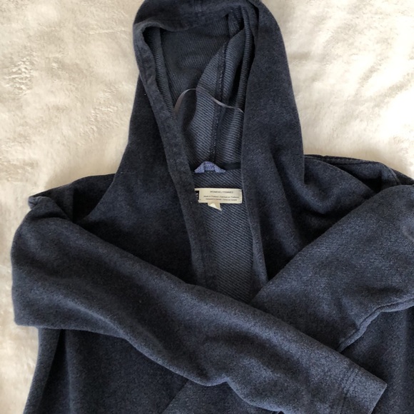 Navy MEC hooded cardigan - Picture 2 of 2